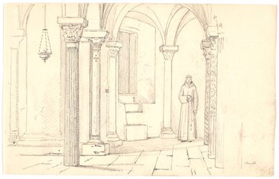 Cathedral Crypt, Otranto av Martinus Rørbye