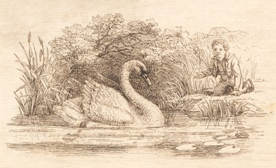 Illustration till "Halvhundra fabler för barn" av Hey av Martinus Rørbye