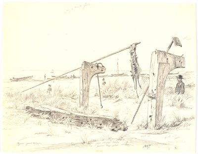 Strandtomt med båtplats, Skagen av Martinus Rørbye