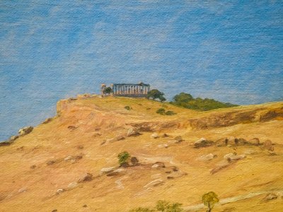 Utsikt från Girgenti av Martinus Rorbye