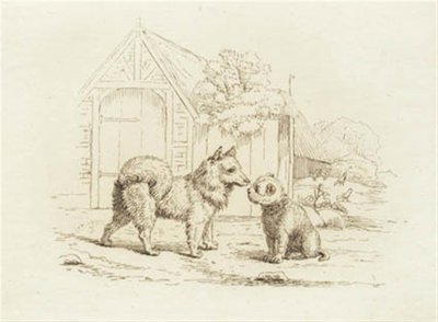 Illustration till "Halvhundra fabler för barn" av Hey av Martinus Rørbye
