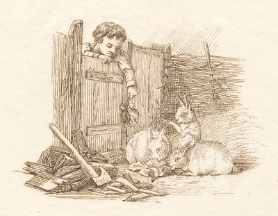 Illustration till "Halvhundra fabler för barn" av Hey av Martinus Rørbye