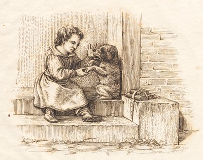 Illustration till "Halvhundra fabler för barn" av Hey av Martinus Rørbye