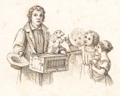 Illustration till "Halvhundra fabler för barn" av Hey av Martinus Rørbye