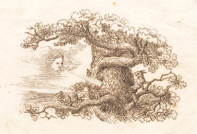 Illustration till "Halvhundra fabler för barn" av Hey av Martinus Rørbye