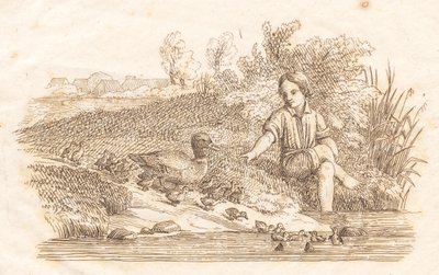 Illustration till "Halvhundra fabler för barn" av Hey av Martinus Rørbye