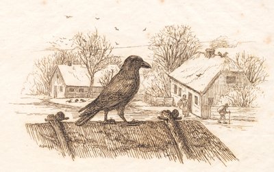 Illustration till "Halvhundra fabler för barn" av Hey av Martinus Rørbye