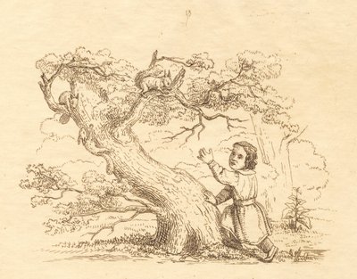 Illustration till "Halvhundra fabler för barn" av Hey av Martinus Rørbye