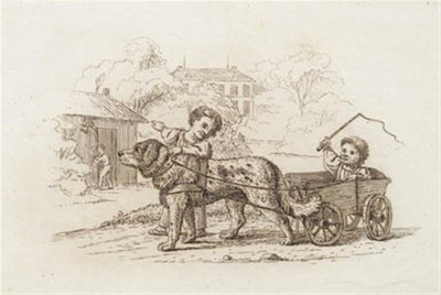 Illustration till "Halvhundra fabler för barn" av Hey av Martinus Rørbye