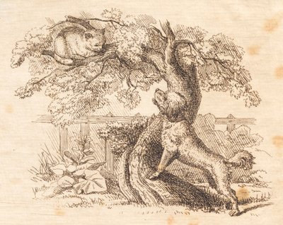 Illustration till "Halvhundra fabler för barn" av Hey av Martinus Rørbye