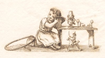 Illustration till "Halvhundra fabler för barn" av Hey av Martinus Rørbye
