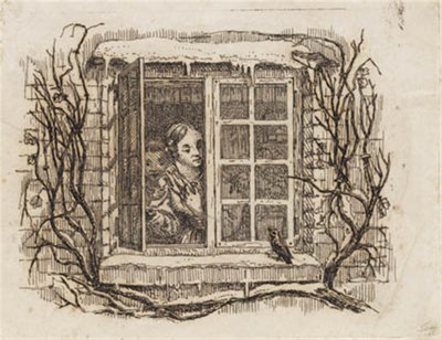 Illustration till "Halvhundra fabler för barn" av Hey av Martinus Rørbye