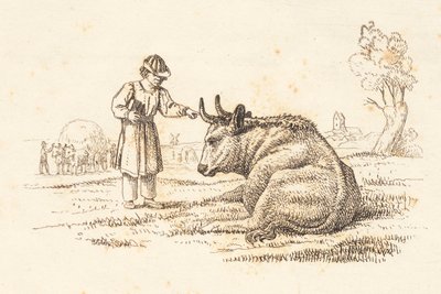 Illustration till "Halvhundra fabler för barn" av Hey av Martinus Rørbye