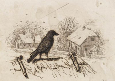 Illustration till "Halvhundra fabler för barn" av Hey av Martinus Rørbye