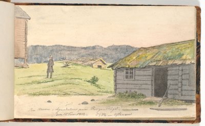 Landskap med gårdar av Martinus Rørbye