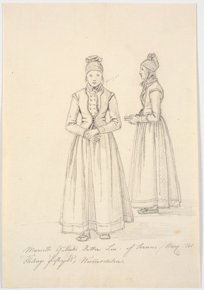 Marie Th Gullich Datter Lia af Svenne Annex till Fleibergs Socken i Numedalen av Martinus Rørbye