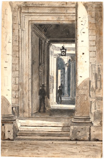 Palazzo Massimo alle Colonne. Rom 1835 av Martinus Rørbye