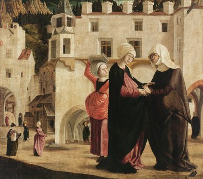 The Visitation, c.1502 (målning på granträ) av Marx Reichlich