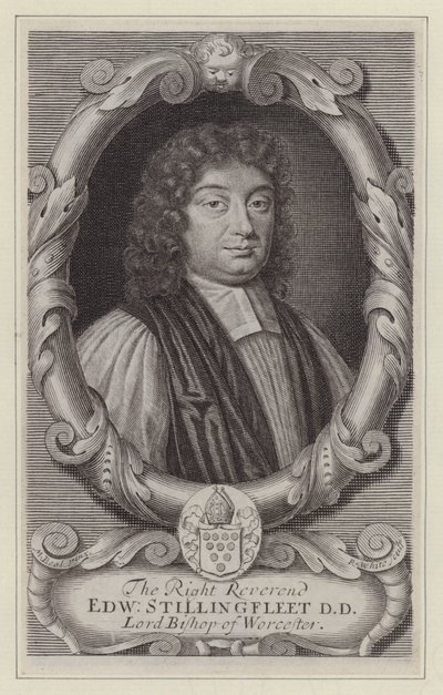 Edward Stillingfleet, biskop av Worcester (gravyr) av Mary (after) Beale