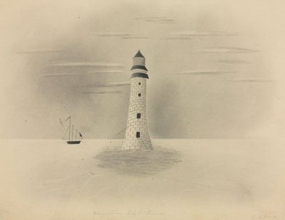 Eddystone fyr, 1840. av Mary Altha Nims