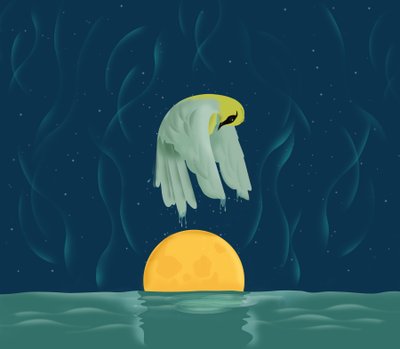 Night Swim, 2016 (digital) av Mary Ann Smith