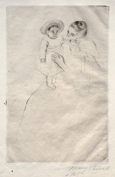 Hélène av Septeuil, ca. 1891. av Mary Cassatt