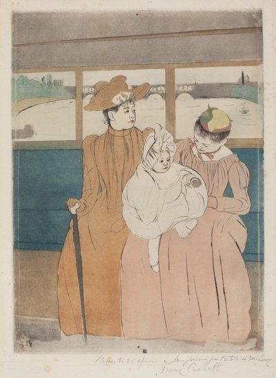 I Omnibus av Mary Cassatt