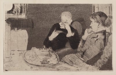 Lydia och hennes mamma på Tea av Mary Cassatt
