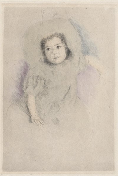 Margot bär en motorhuv (nr 1) av Mary Cassatt