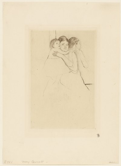 Mamma Berthe som håller i sitt barn av Mary Cassatt