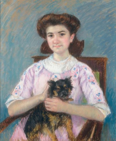 Porträtt av Marie-Louise Durand-Ruel av Mary Cassatt
