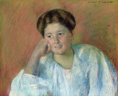 Porträtt av Louisine Elder av Mary Cassatt