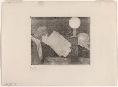 Läser tidningen, nr 2 av Mary Cassatt