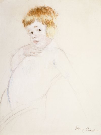 Study for the Baby for The Caress, c.1902 av Mary Cassatt