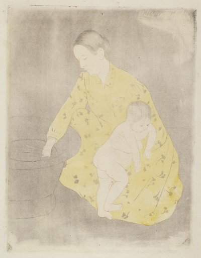 Badet, 1890-1891. av Mary Cassatt