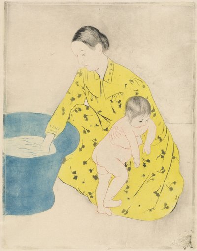 Badet, 1890-1891. av Mary Cassatt