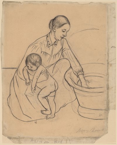 The Bath [recto], 1890-1891. av Mary Cassatt
