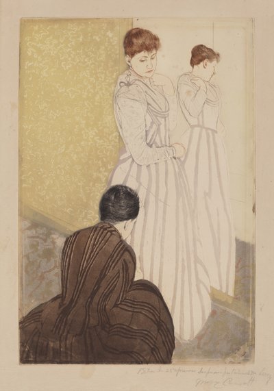 Beslaget, 1890-1891. av Mary Cassatt