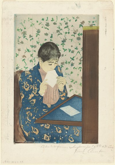 Brevet, 1890-1891. av Mary Cassatt