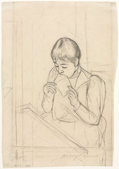 Brevet recto, Brevet verso, 1891. av Mary Cassatt