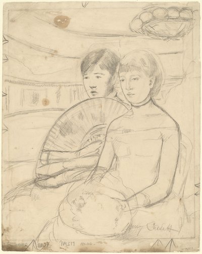 The Loge [recto] av Mary Cassatt