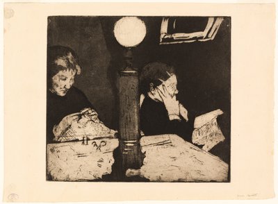 Under lampan av Mary Cassatt