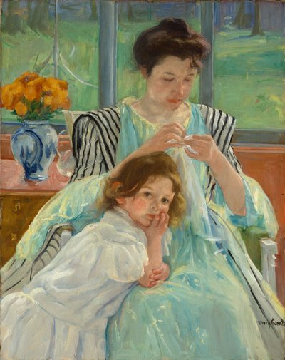 Ung mamma syr, 1900 av Mary Cassatt