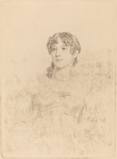 Lady Maria Hooker när Miss Turner vid sjutton års ålder av Mary Dawson Turner, after Thomas Phillips