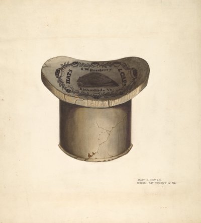 Hattlåda, ca. 1939. av Mary E Humes