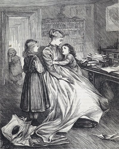 En änka med sina barn av Mary Ellen Edwards