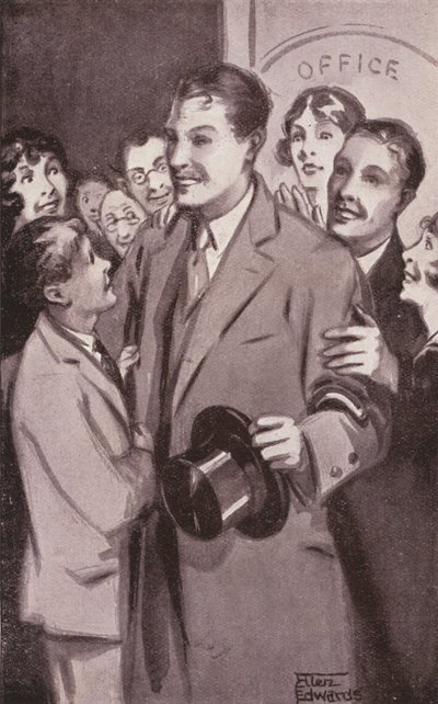 Illustration till Kipps av H G Wells (litografi) av Mary Ellen Edwards