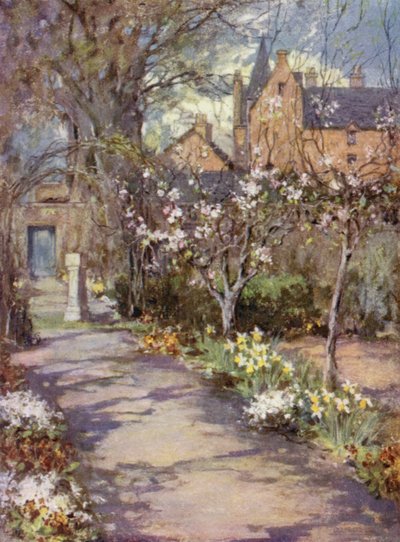 Scottish Gardens: Gartincaber (färg litho) av Mary Georgina Wade Wilson