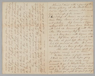 Brev från Mary Jane Hale Welles till Gideon Welles, 15 augusti 1863. av Mary Hale