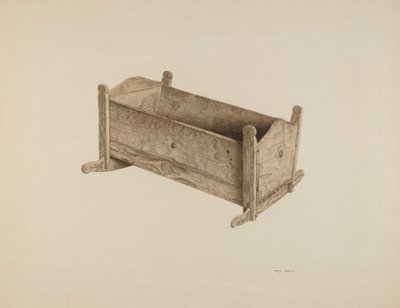 Box Cradle, ca. 1939. av Mary Hansen